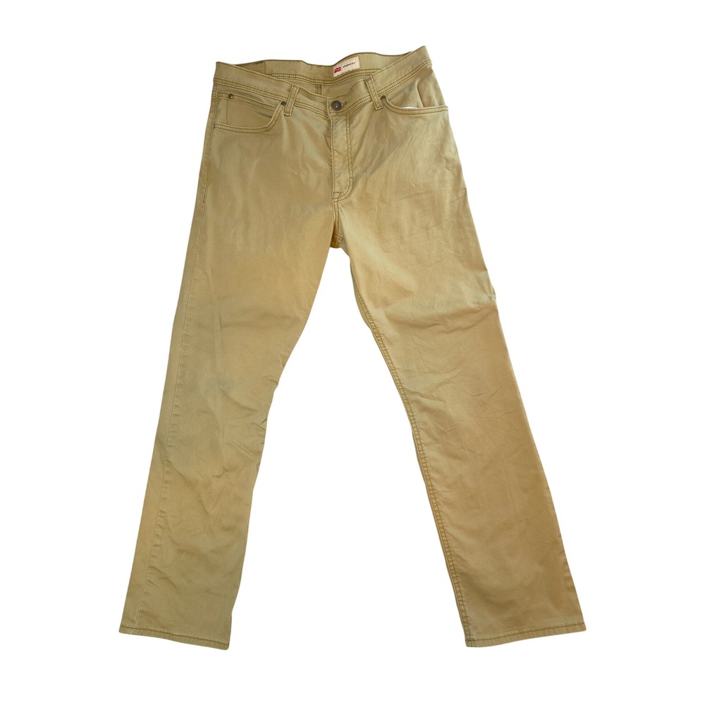 Wrangler Premium Quality Straight Fit Khaki Pants Tan Size 32x30